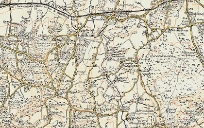 Old map of Basted in 1897-1898