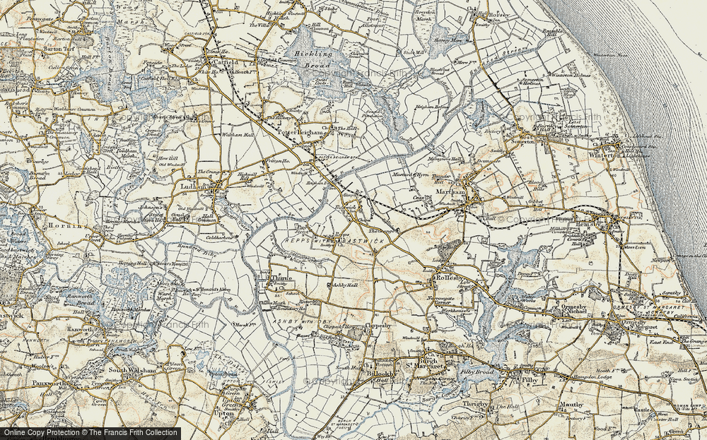 Old Map of Bastwick, 1901-1902 in 1901-1902