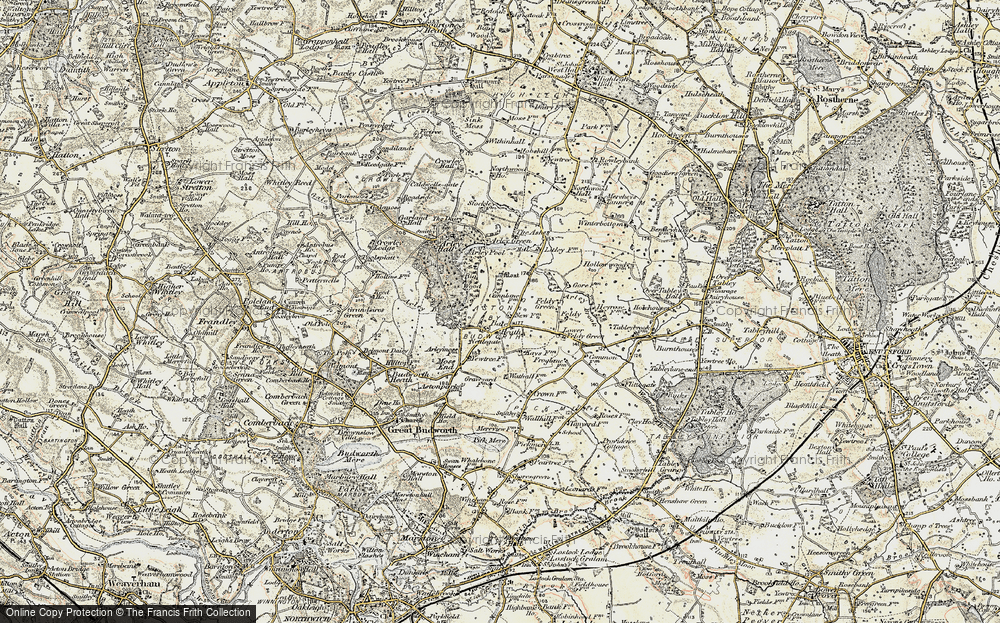 Old Map of Bate Heath, 1902-1903 in 1902-1903