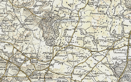Old map of Bate Heath in 1902-1903