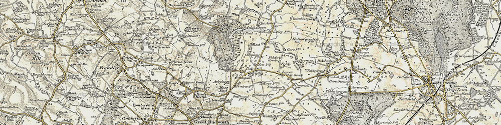 Old map of Bate Heath in 1902-1903