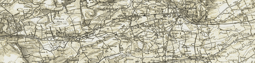 Old map of Bathville in 1904
