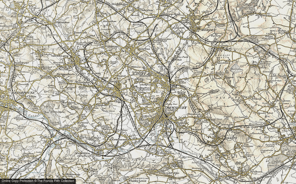 Old Map of Batley Carr, 1903 in 1903