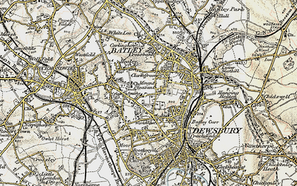 Old map of Batley Carr in 1903