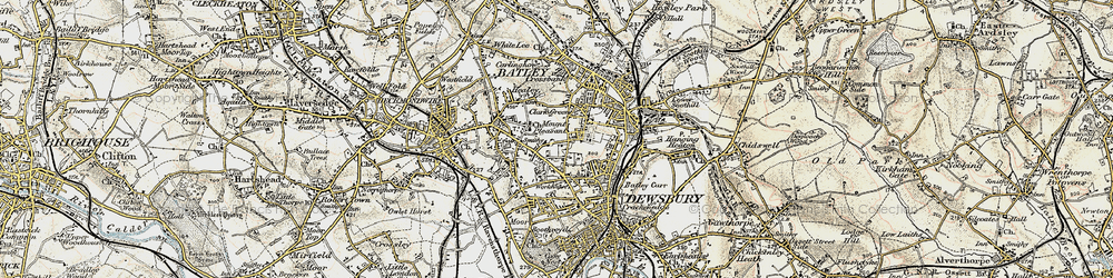 Old map of Batley Carr in 1903