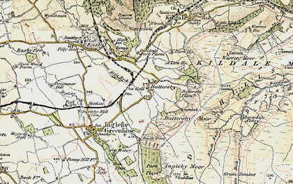 Old map of Battersby Moor in 1903-1904