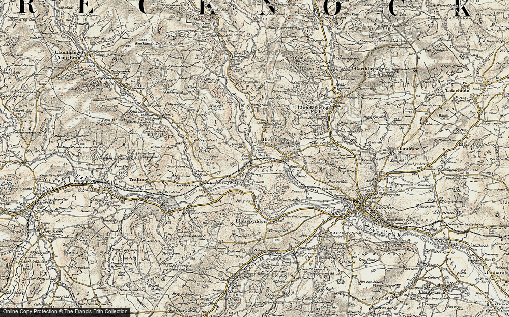 Old Map of Battle, 1900-1901 in 1900-1901