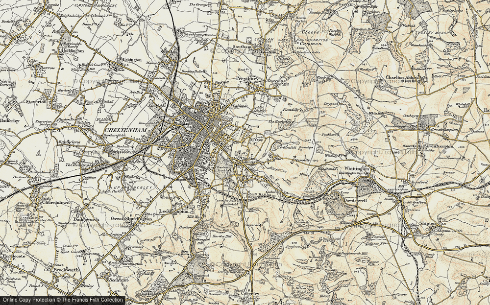 Old Map of Battledown, 1898-1900 in 1898-1900