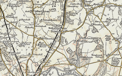 Old map of Battlefield in 1902