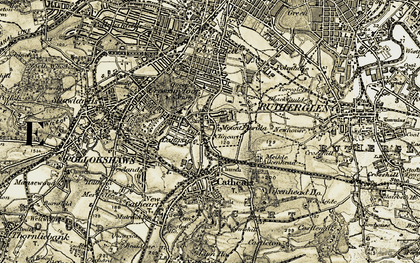 Old map of Battlefield in 1904-1905
