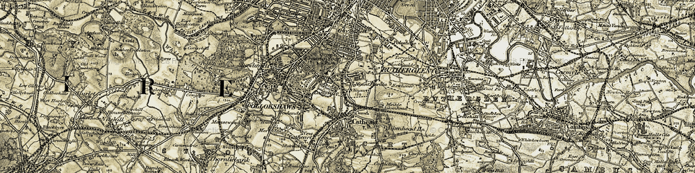 Old map of Battlefield in 1904-1905