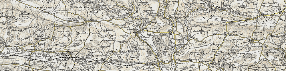 Old map of Battleton in 1898-1900