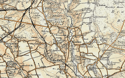Old map of Boldre Grange in 1897-1909