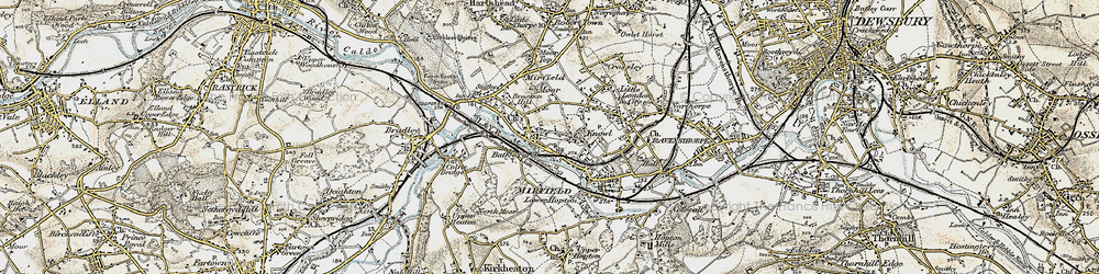 Old map of Battyeford in 1903
