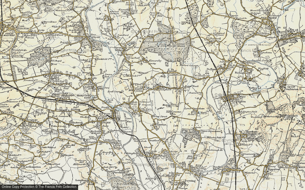 Old Map of Baughton, 1899-1901 in 1899-1901