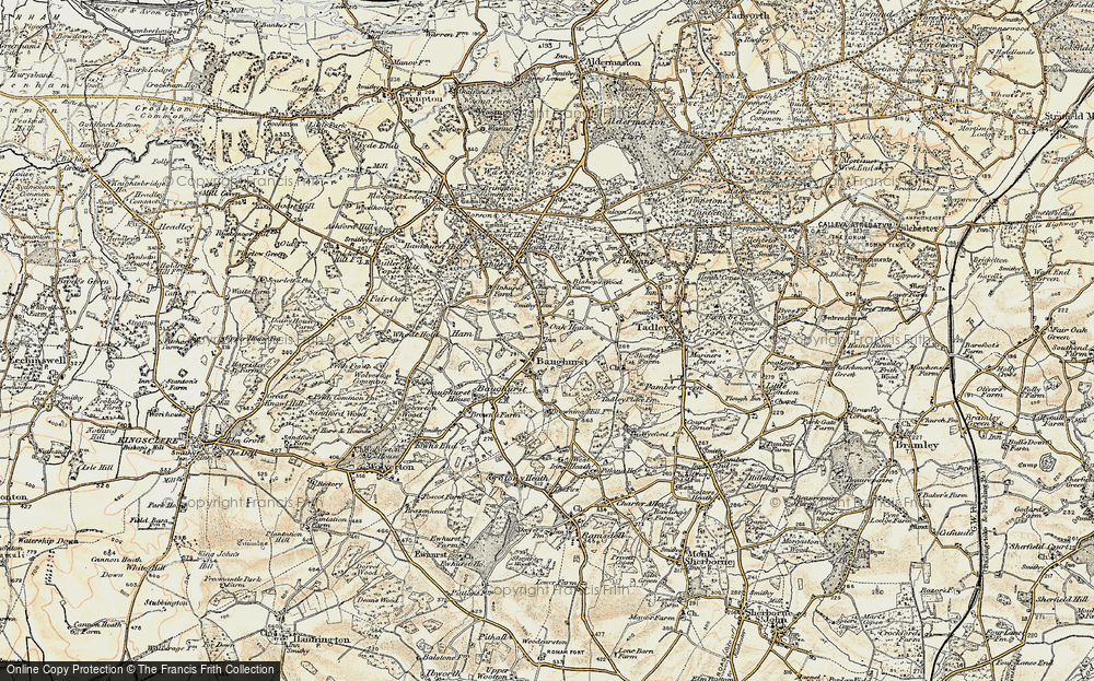 Old Map of Historic Map covering Browning Hill in 1897-1900