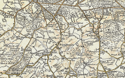 Old map of Browning Hill in 1897-1900