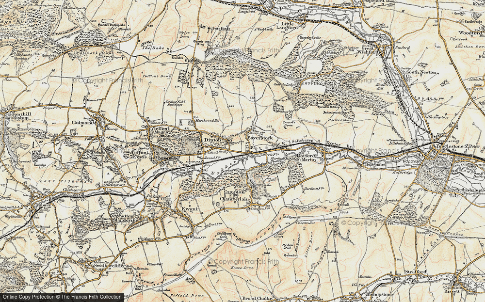 Old Map of Baverstock, 1897-1899 in 1897-1899