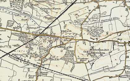 Old map of Bawsey in 1901-1902