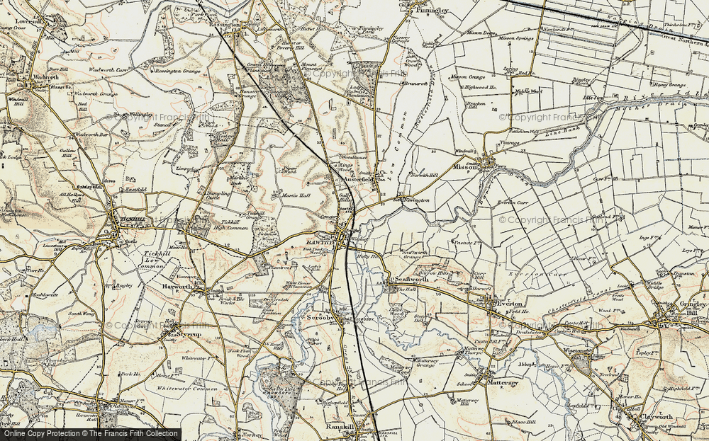 Old Map of Bawtry, 1903 in 1903