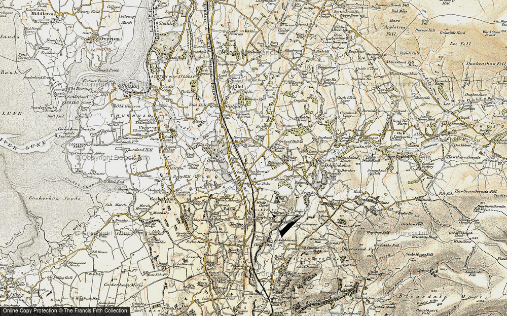 Old Map of Bay Horse, 1903-1904 in 1903-1904