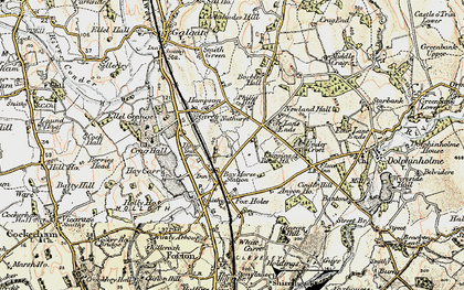 Old map of Bay Horse in 1903-1904