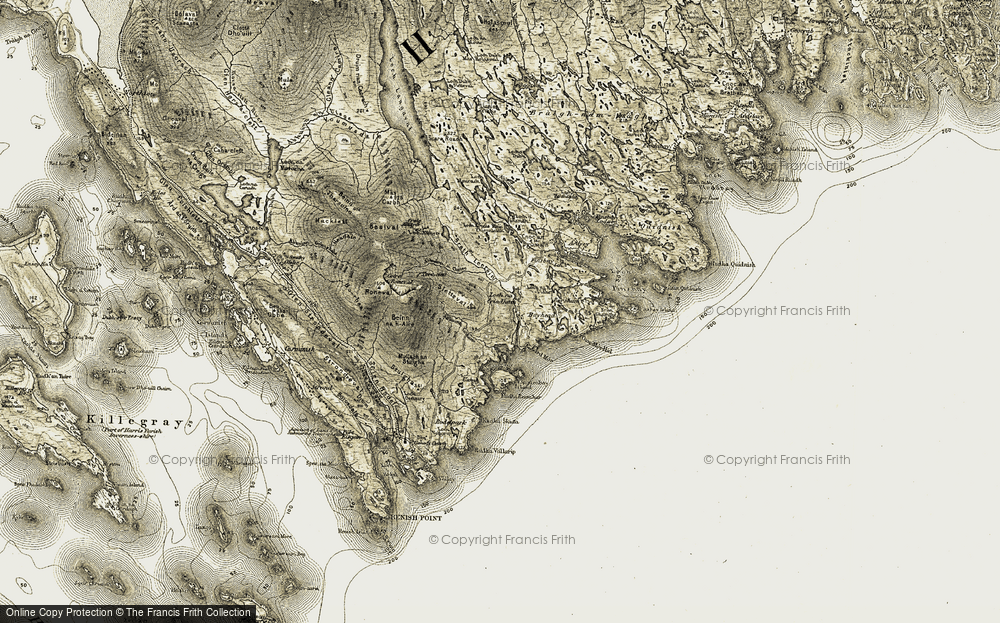 Old Map of Bayhead, 1908-1911 in 1908-1911