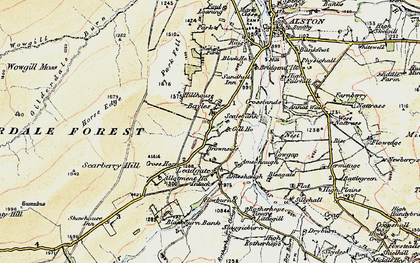 Old map of Brownside in 1903-1904