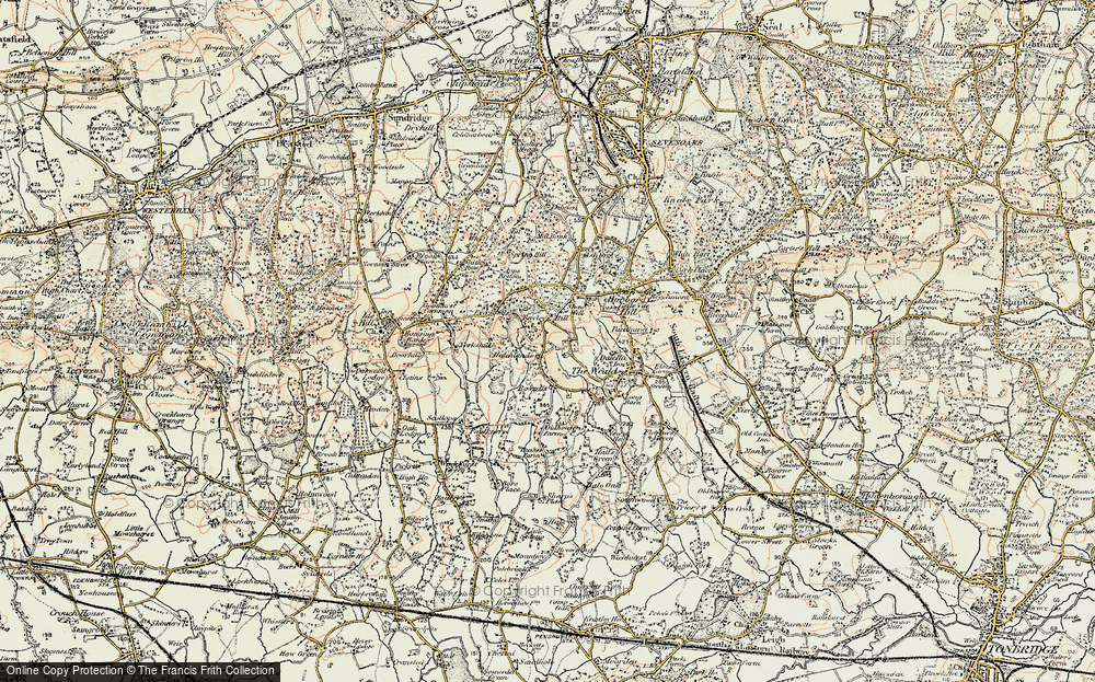 Old Map of Bayley's Hill, 1897-1898 in 1897-1898