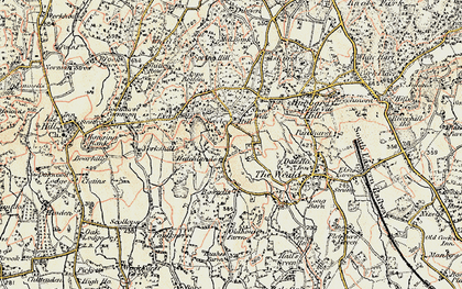 Old map of Bayley's Hill in 1897-1898