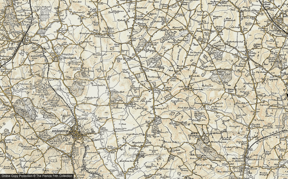 Old Map of Baylis Green, 1901-1902 in 1901-1902