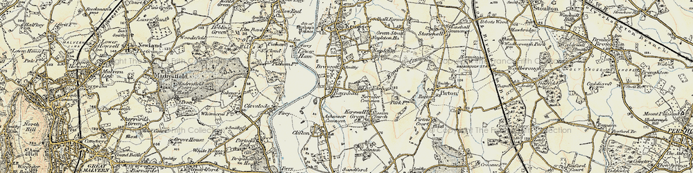 Old map of Baynhall in 1899-1901