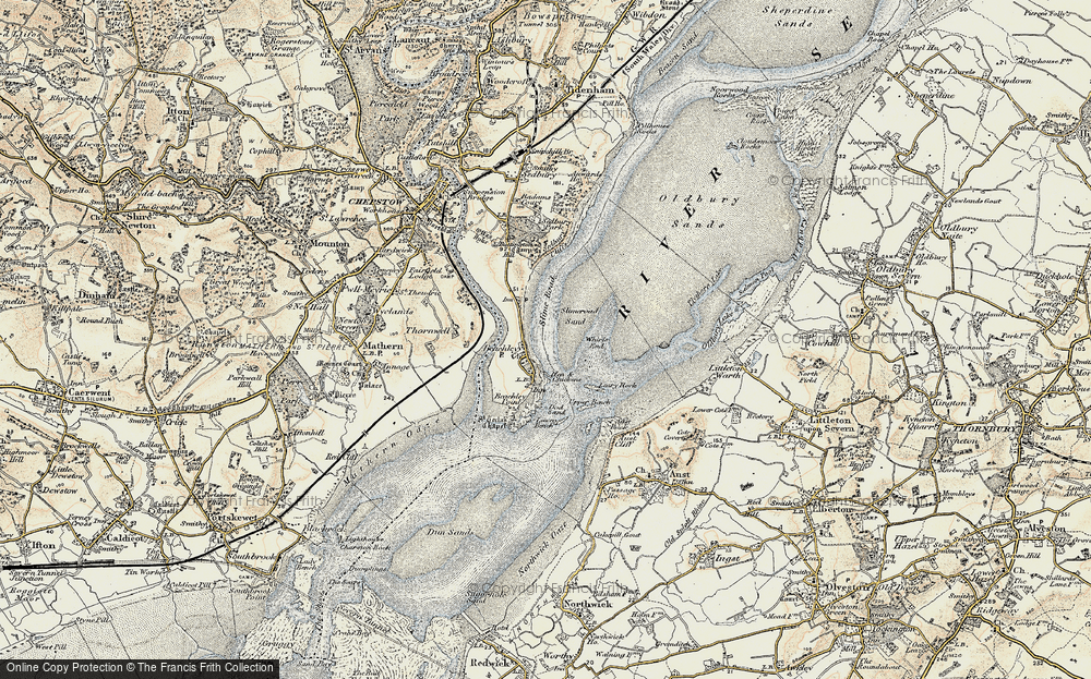 Old Map of Historic Map covering Army Apprentices College in 1899
