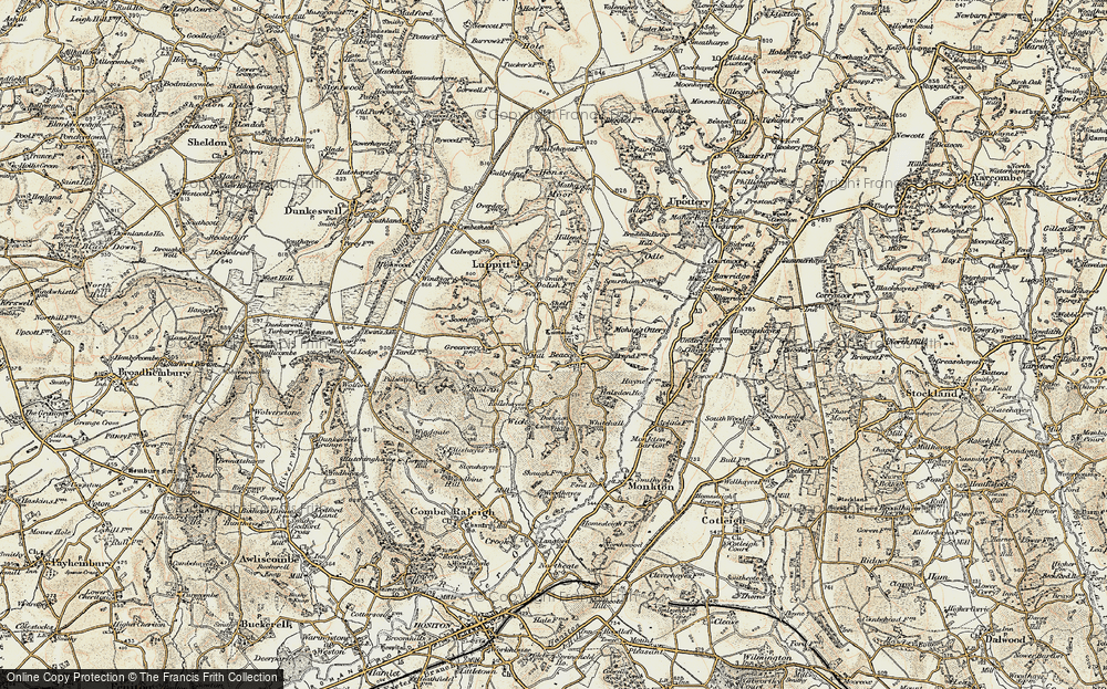 Old Map of Beacon, 1898-1900 in 1898-1900