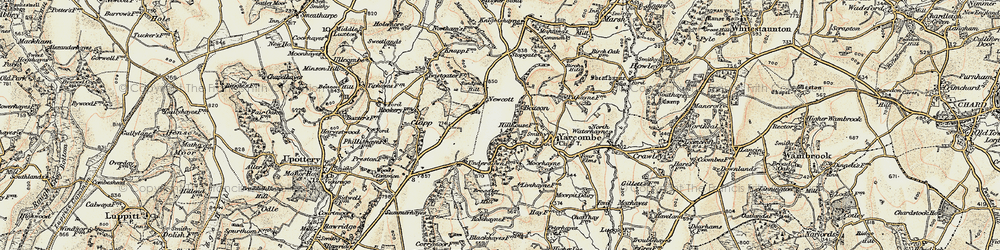 Old map of Broadley Hill in 1898-1900