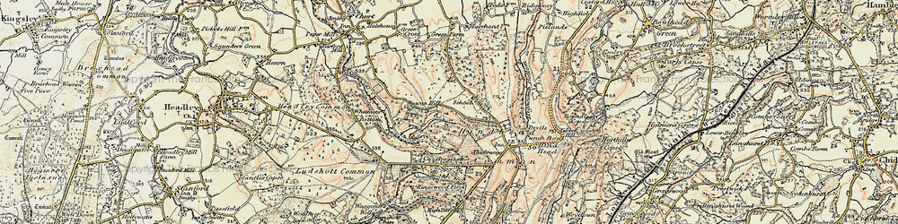 Old map of Beacon Hill in 1897-1909