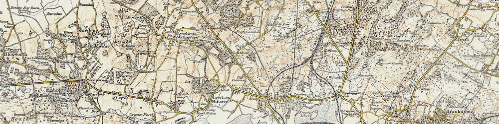 Old map of Beacon Hill in 1897-1909