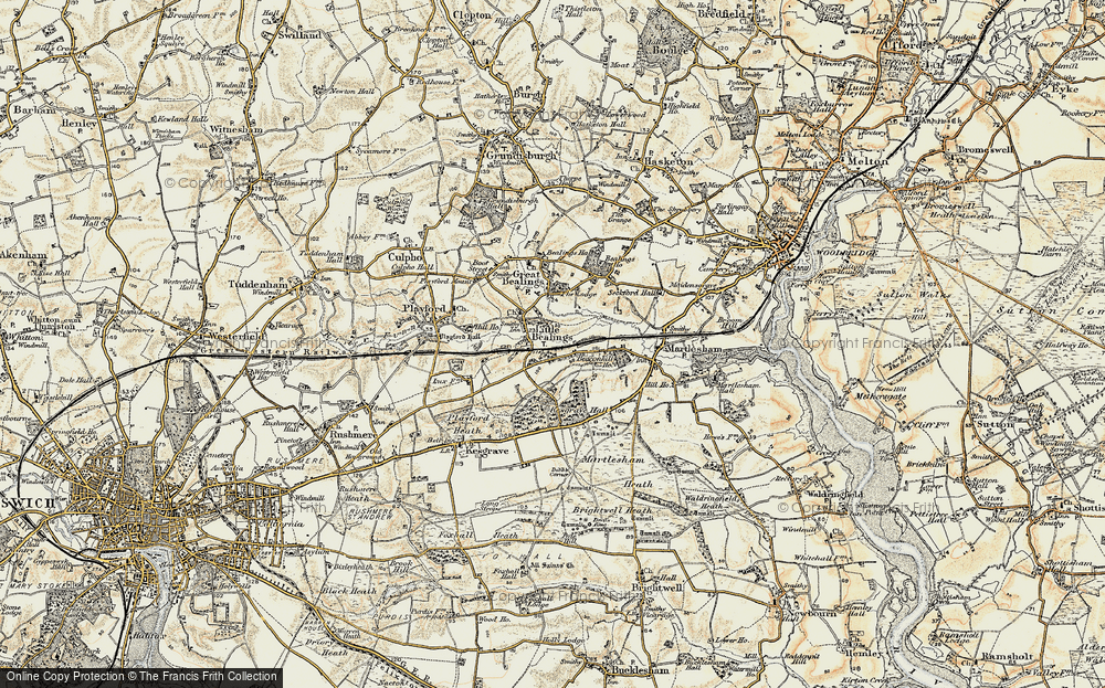 Old Map of Beacon Hill, 1898-1901 in 1898-1901