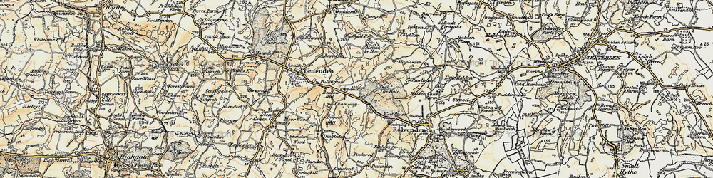 Old map of Beacon Hill in 1898