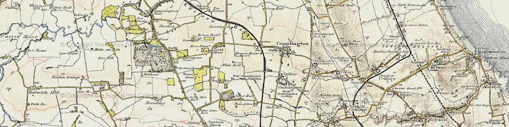 Old map of Beaconhill in 1901-1903