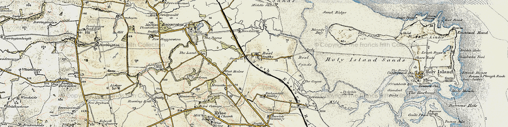 Old map of Black Low in 1901-1903