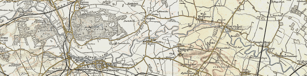 Old map of Beal in 1903