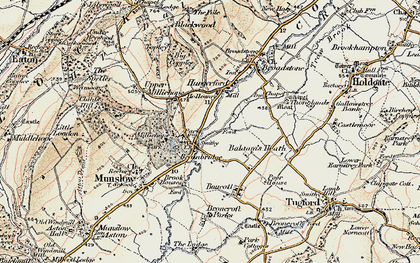 Old map of Balaam's Heath in 1902