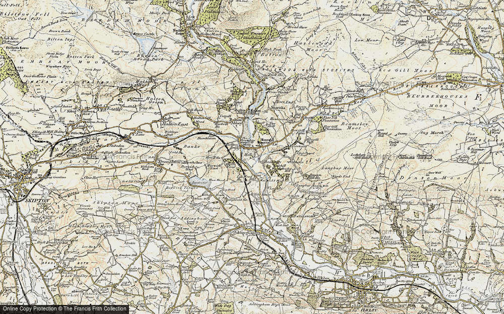 Old Map of Beamsley, 1903-1904 in 1903-1904