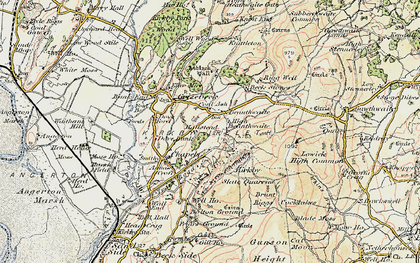 Old map of Burney in 1903-1904
