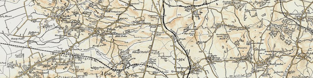 Old map of Beard Hill in 1899
