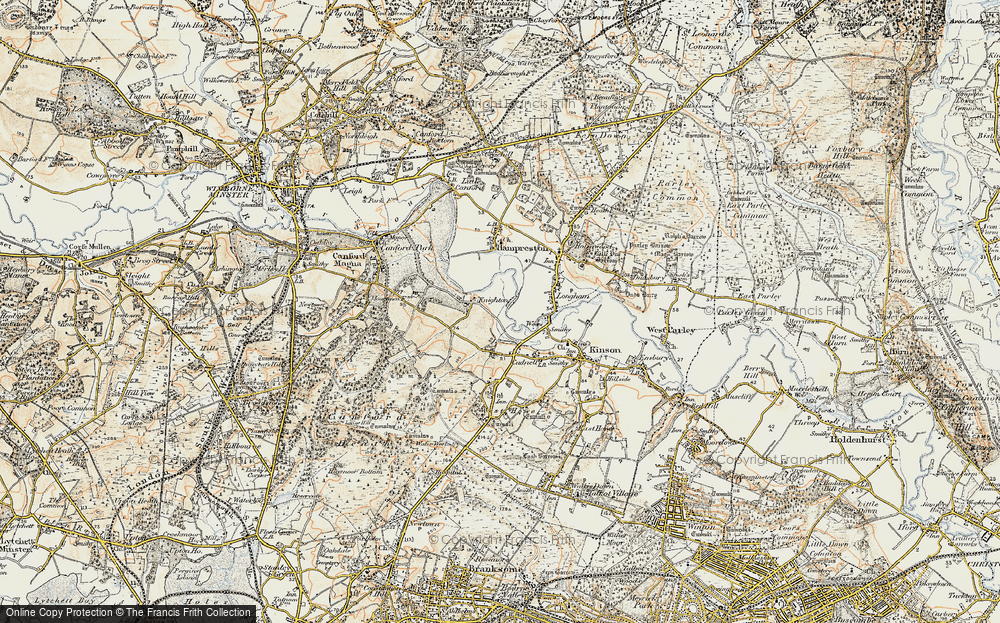 Old Map of Bearwood, 1897-1909 in 1897-1909