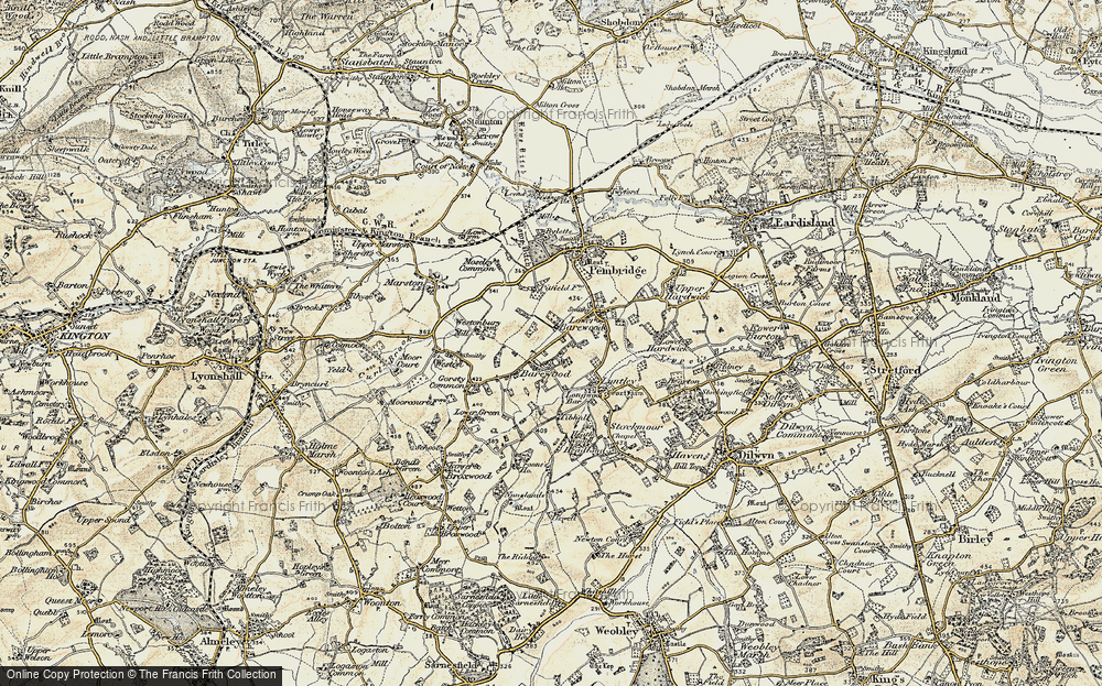 Old Map of Bearwood, 1900-1903 in 1900-1903