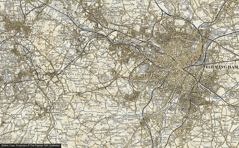 Old Map of Bearwood, 1902 in 1902