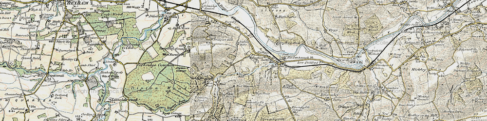 Old map of White Hemmels in 1901-1904
